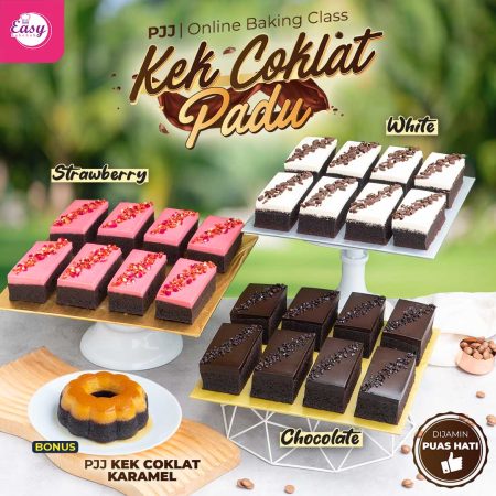 PJJ Kek Coklat Padu (3 Resepi)