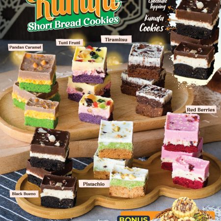 PJJ Kunafa Short Bread Cookies (6 Resepi)