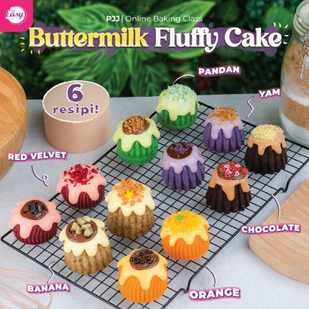 PJJ Buttermilk Fluffy Cake (6 Resepi)