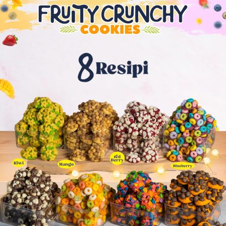 PJJ Fruity Crunchy Cookies (8 Resepi)