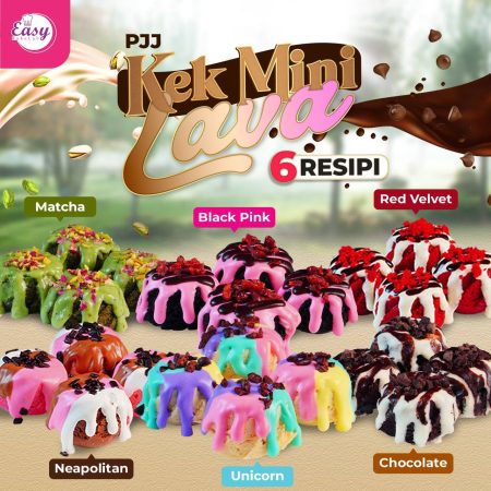 PJJ Mini Lava Cake (6 Resepi)
