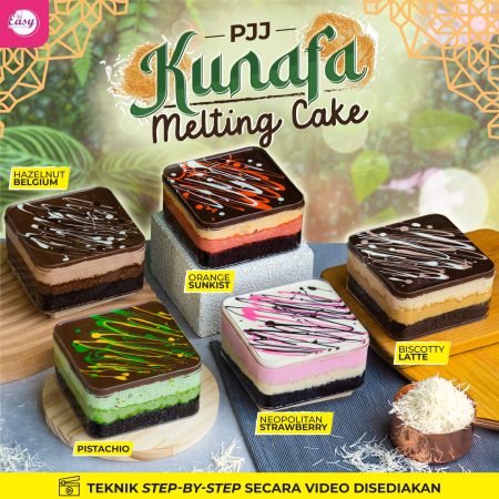 PJJ Kunafa Melting Cake (5 Resepi)