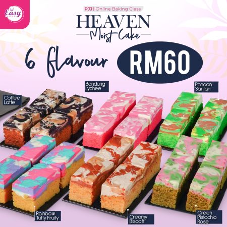 PJJ Heaven Moist Cake (6 Resepi)