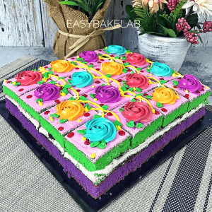Kelas Online Premium Buttercream Slices Cake (5 Resepi)