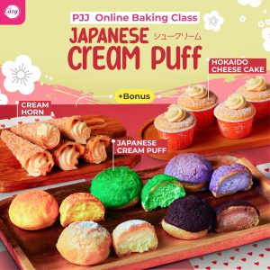 Kelas Online Japanese Cream Puff (5 Resepi)