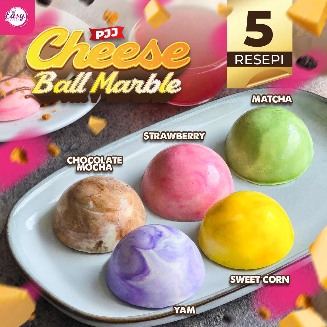 Kelas Online CheeseBalll Marble (5 Resepi)