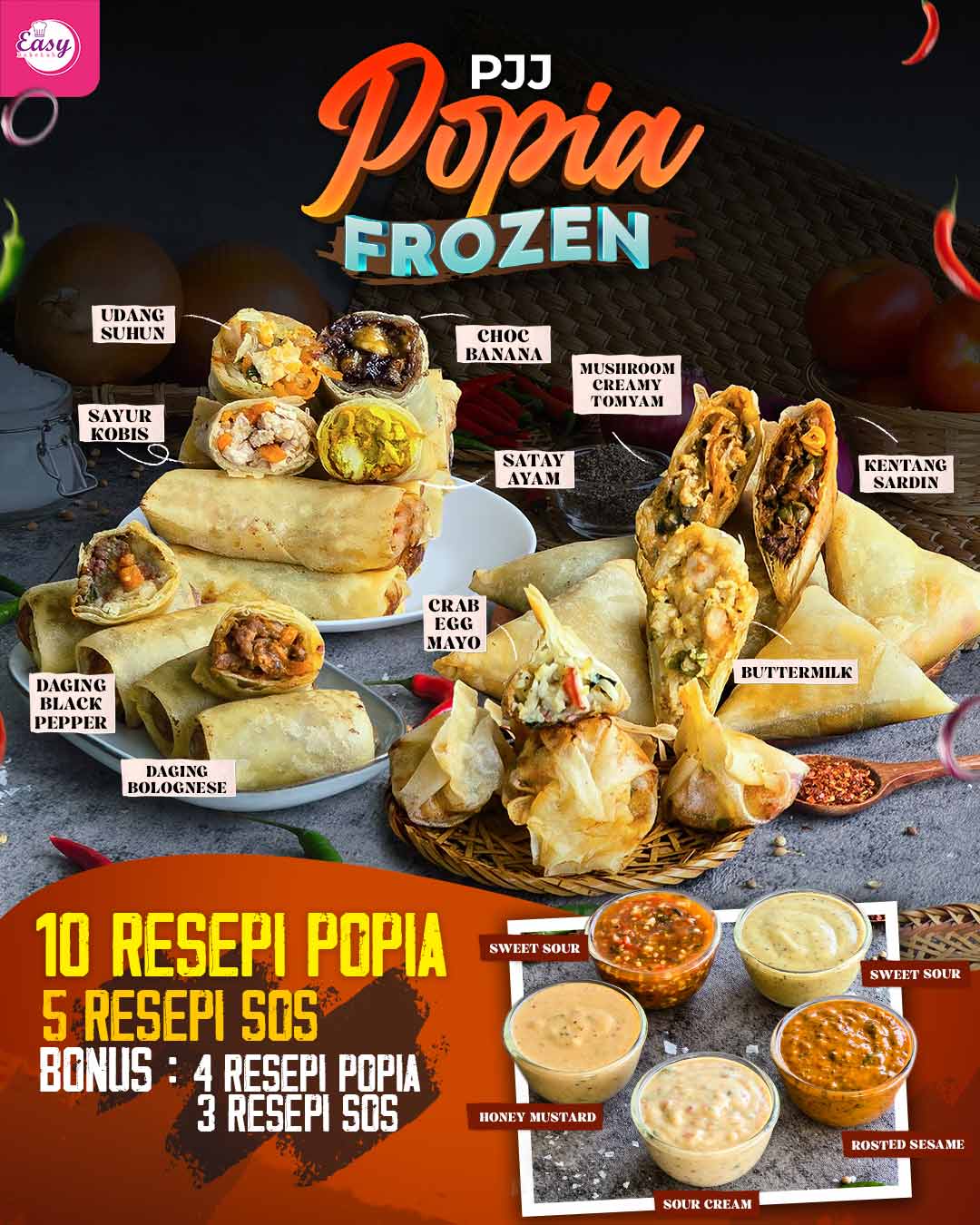 Kelas Online Popia Frozen (10 Resepi)